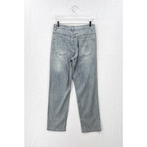 BAYRUE Summer Straight Pants Men 31 Retro Light Blue Wash Jeans Soft Relaxed NEW - Picture 4 of 14